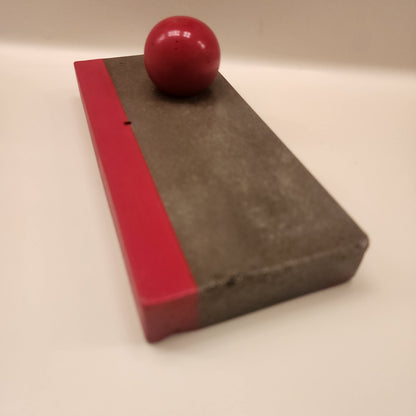Long Red Curb Ledge With Red Ball