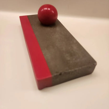 Long Red Curb Ledge With Red Ball