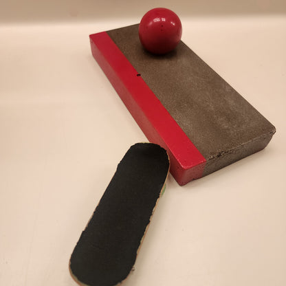 Long Red Curb Ledge With Red Ball