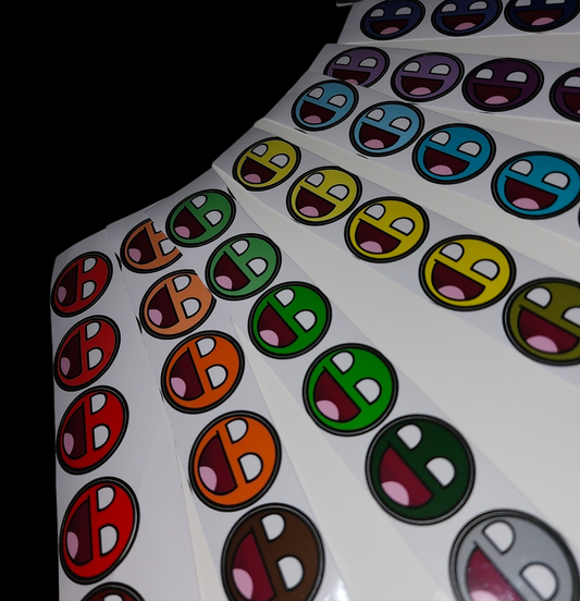 Epic Face Rainbow Sticker Strip