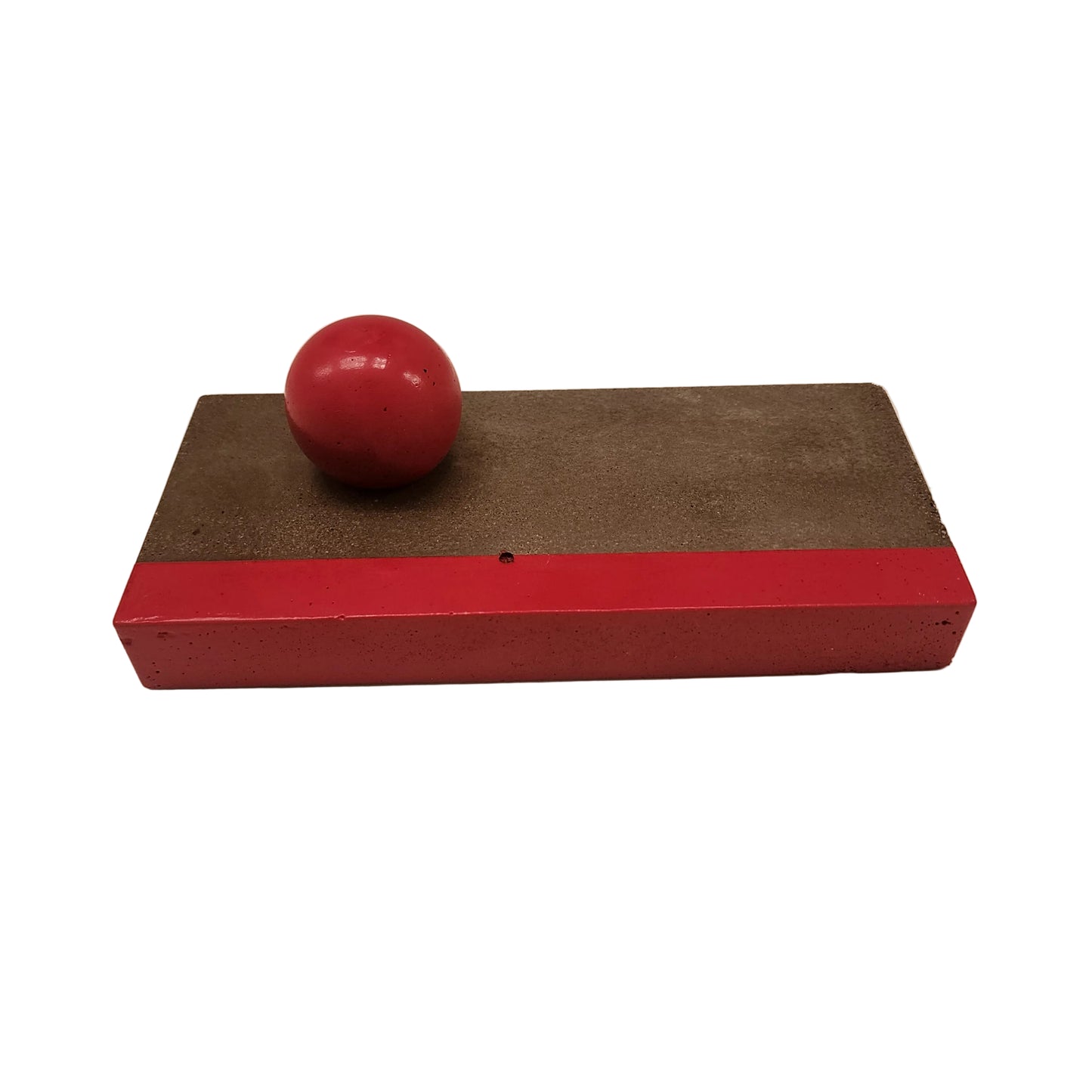 Long Red Curb Ledge With Red Ball
